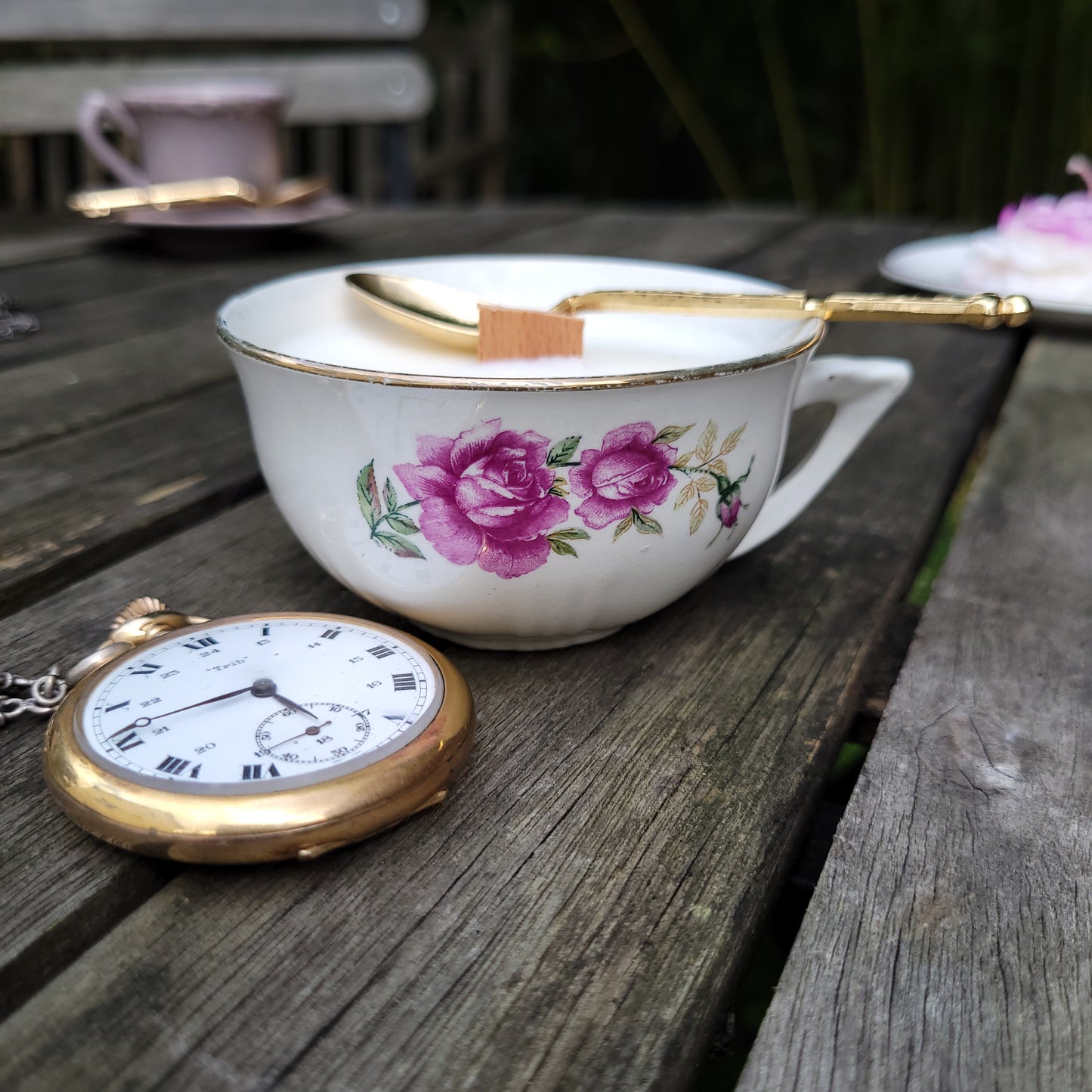 Bougie en tasse Lady Rose
