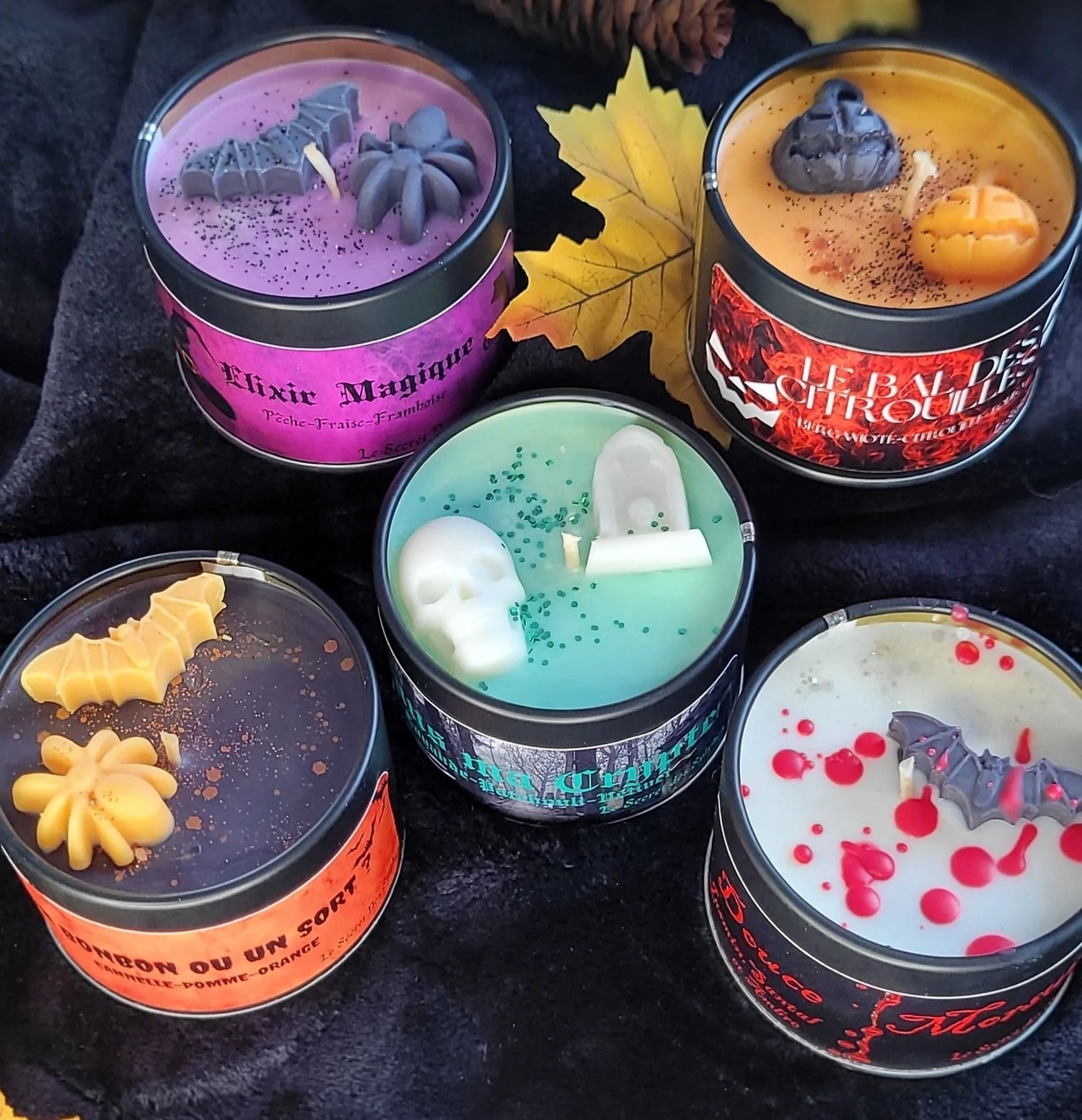 Ensemble de bougies Halloween