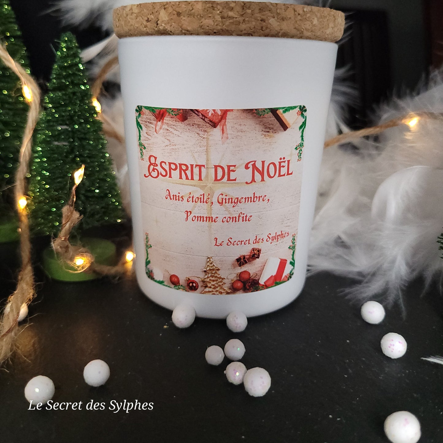 Bougie Esprit de Noël